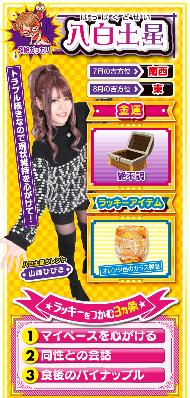 八白土星占い結果