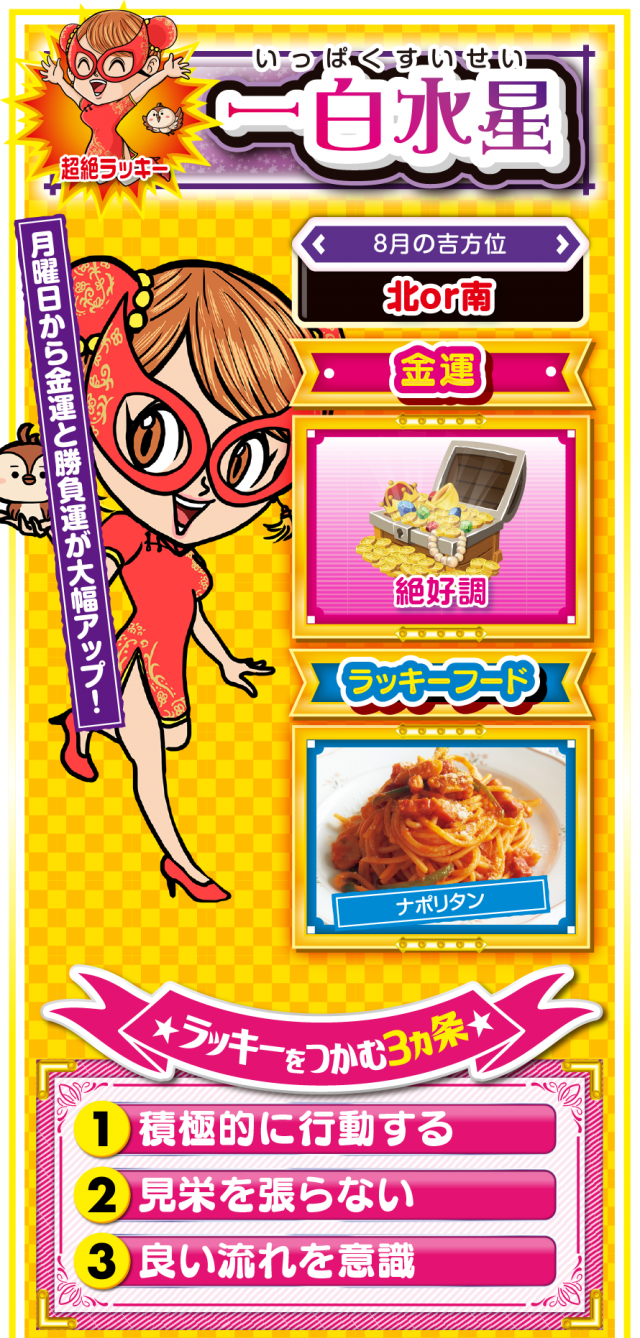 一白水星占い結果