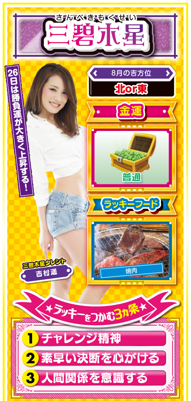 三碧木星占い結果