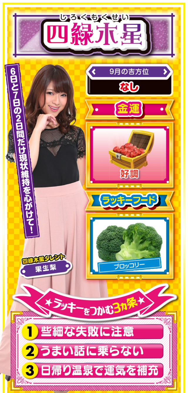 四緑木星占い結果