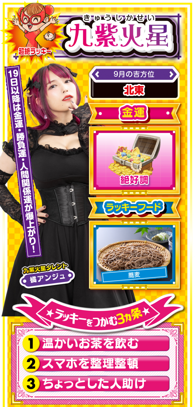 九紫火星占い結果