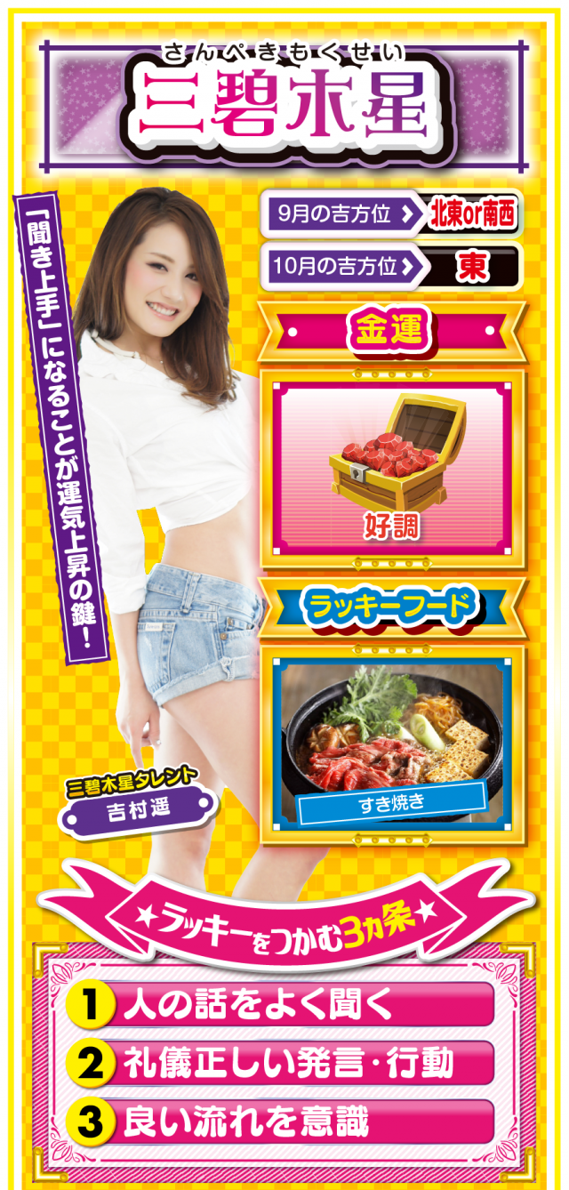 三碧木星占い結果