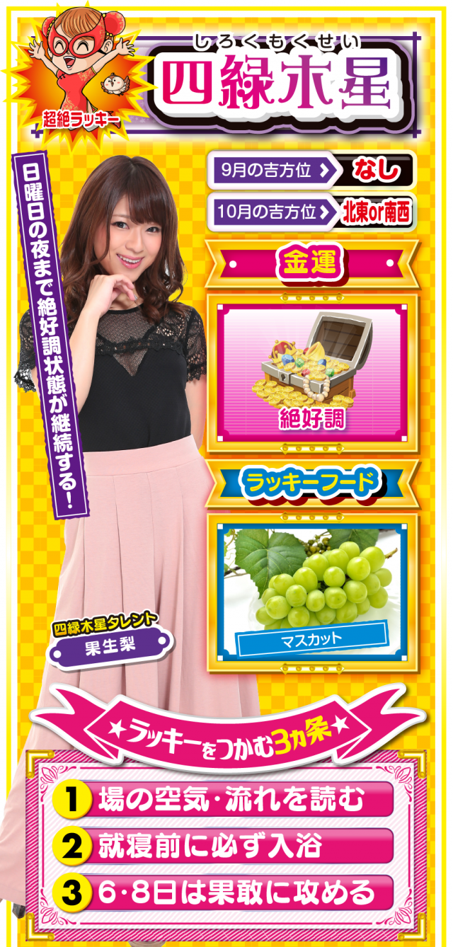 四緑木星占い結果