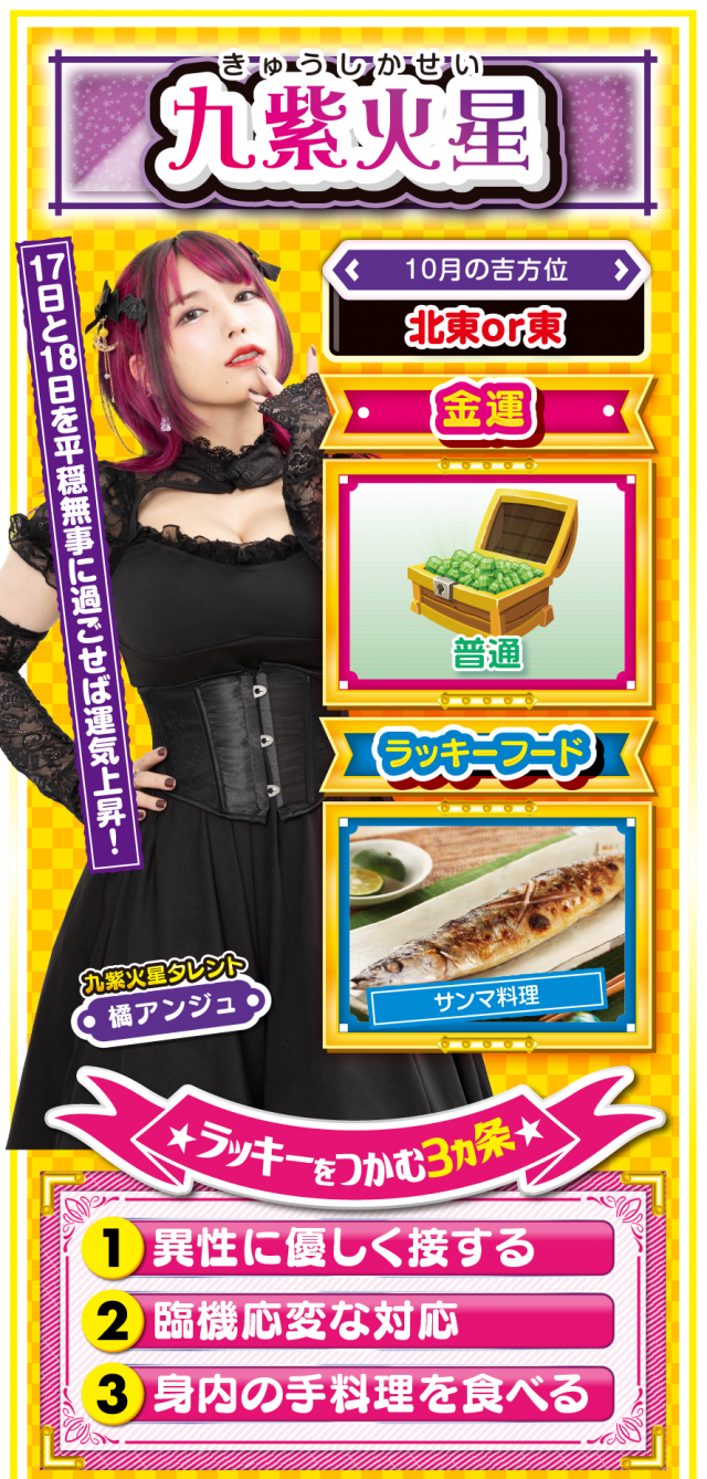 九紫火星占い結果