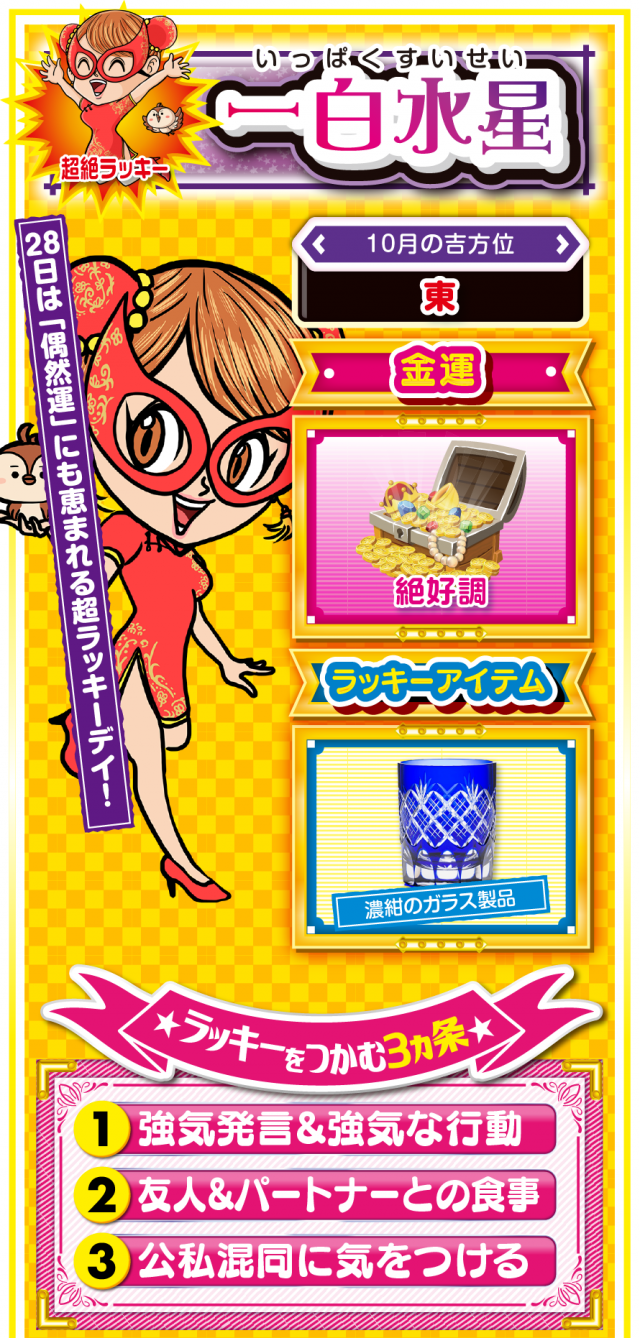 一白水星占い結果