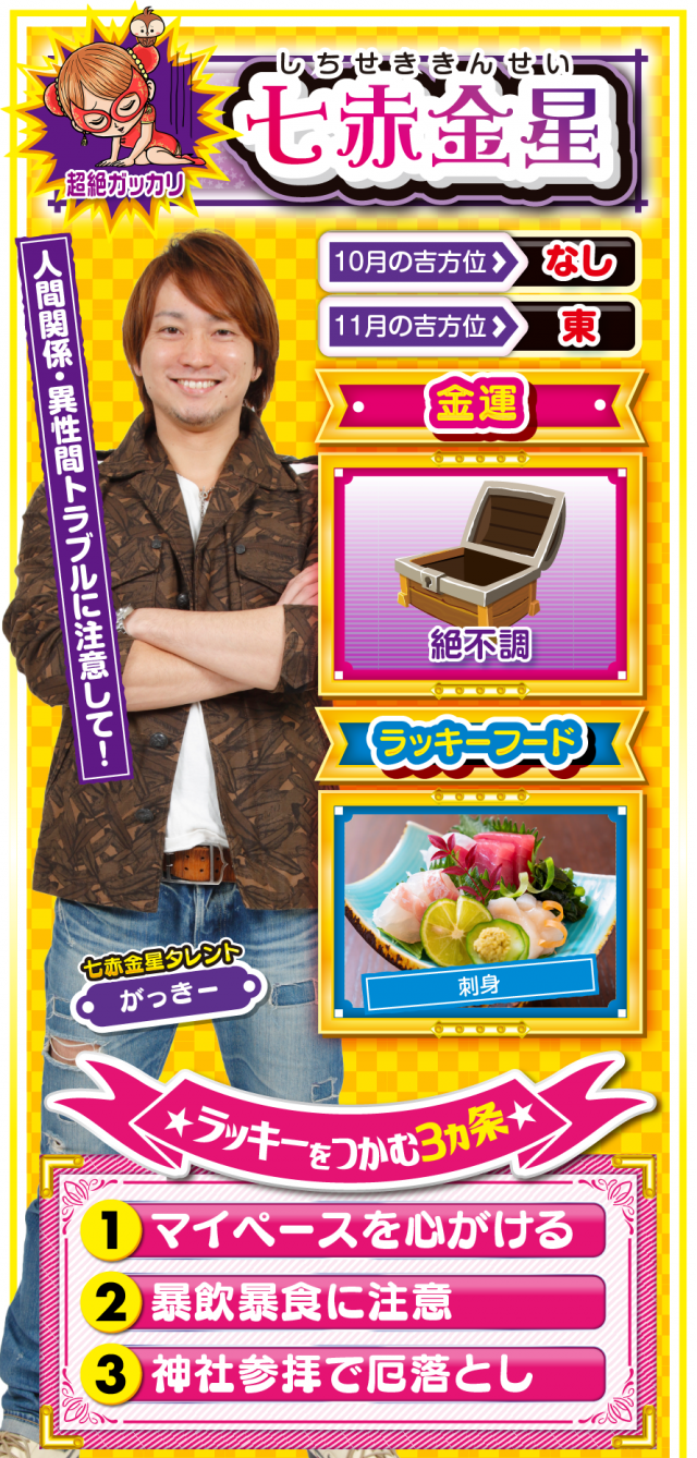 七赤金星占い結果