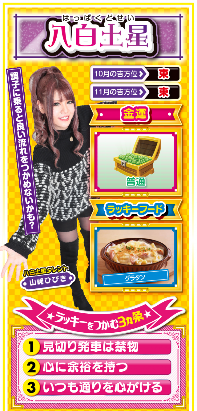 八白土星占い結果