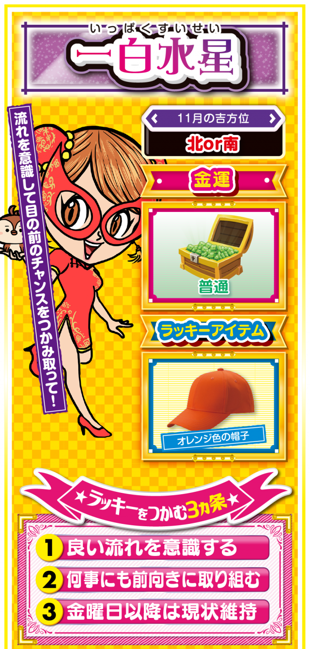 一白水星占い結果