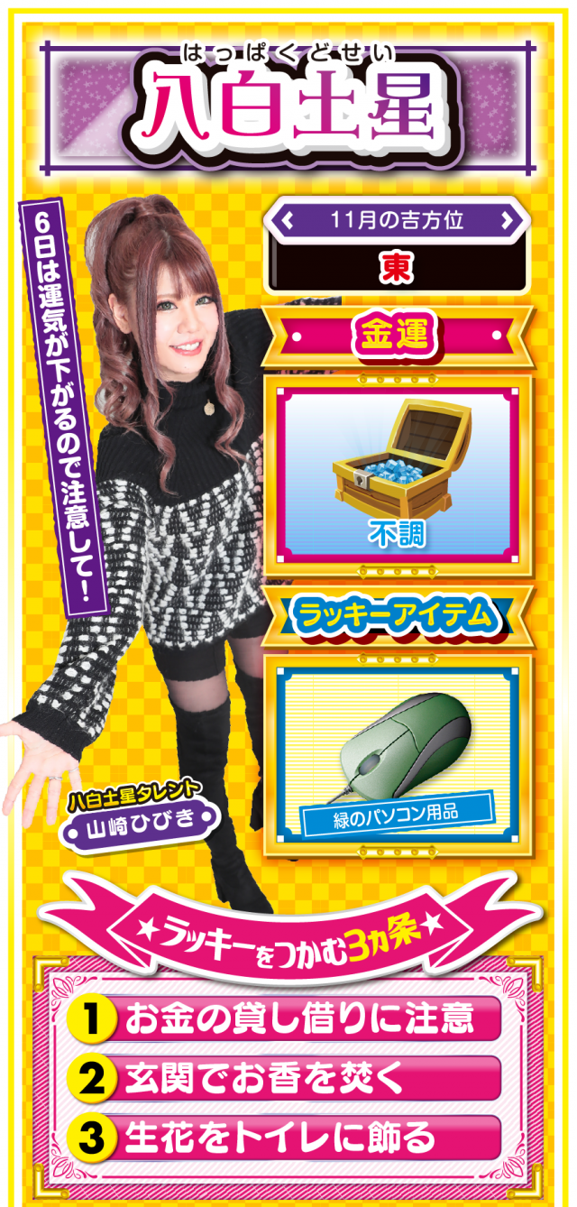 八白土星占い結果