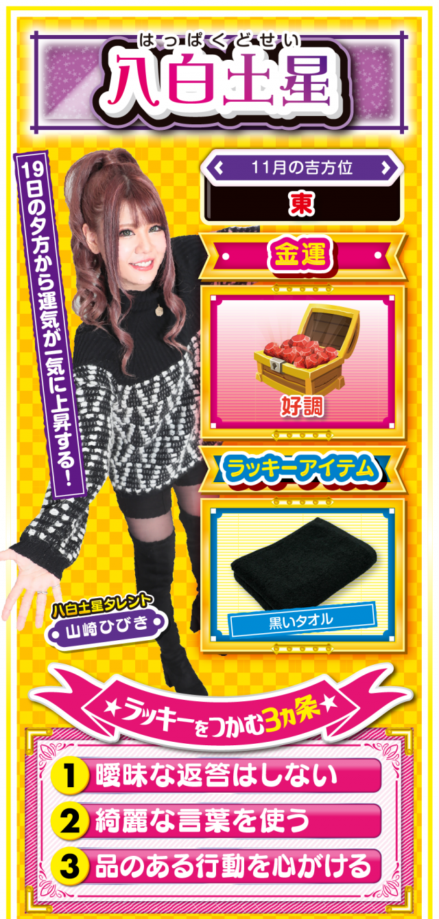 八白土星占い結果