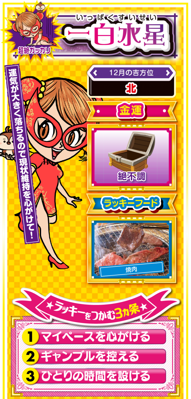 一白水星占い結果