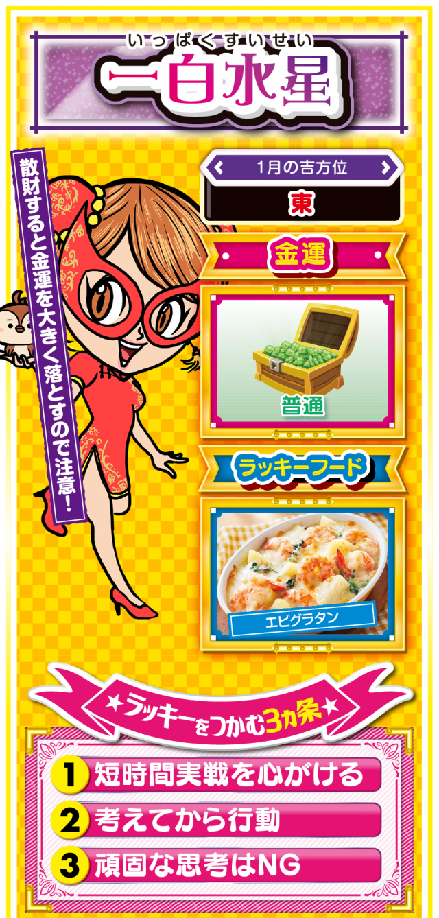 一白水星占い結果