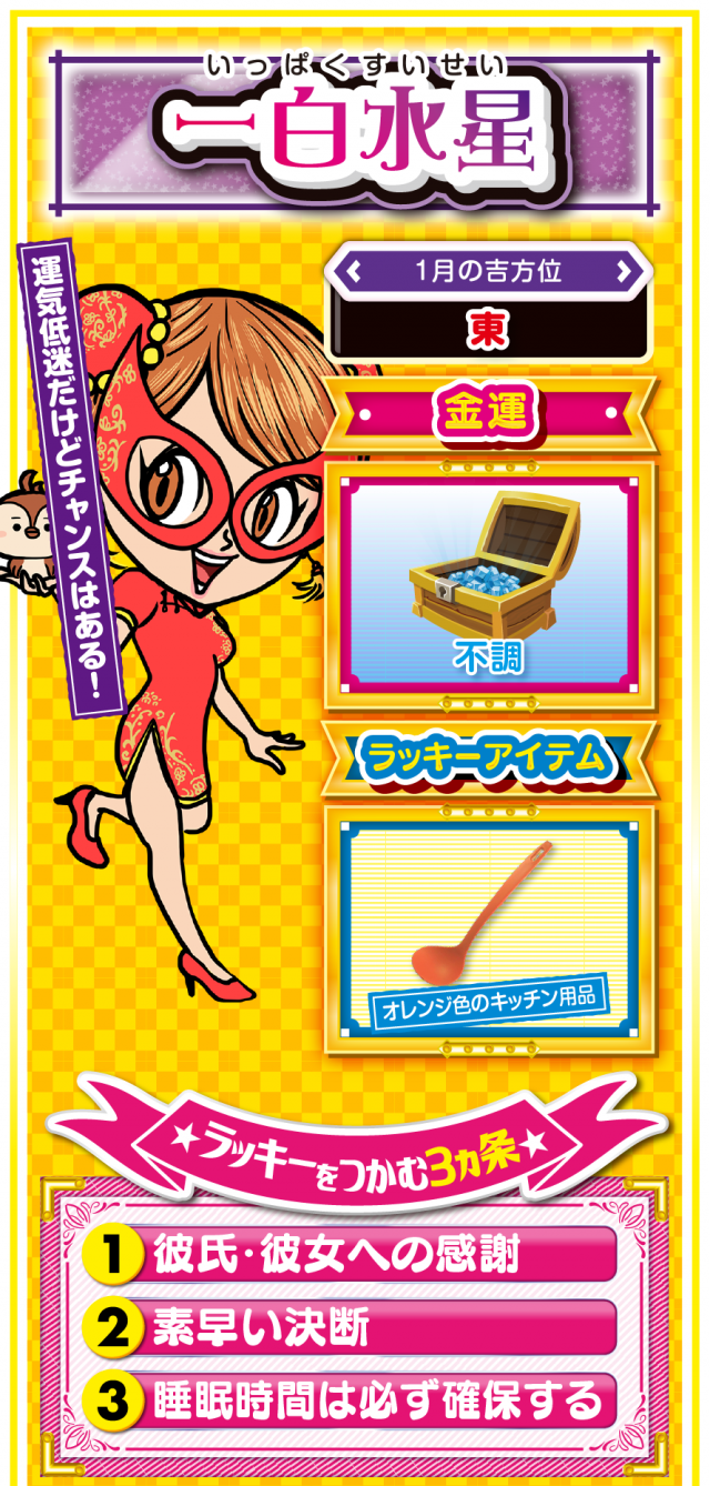 一白水星占い結果