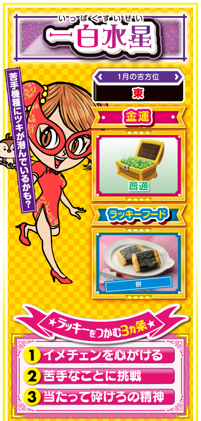 一白水星占い結果