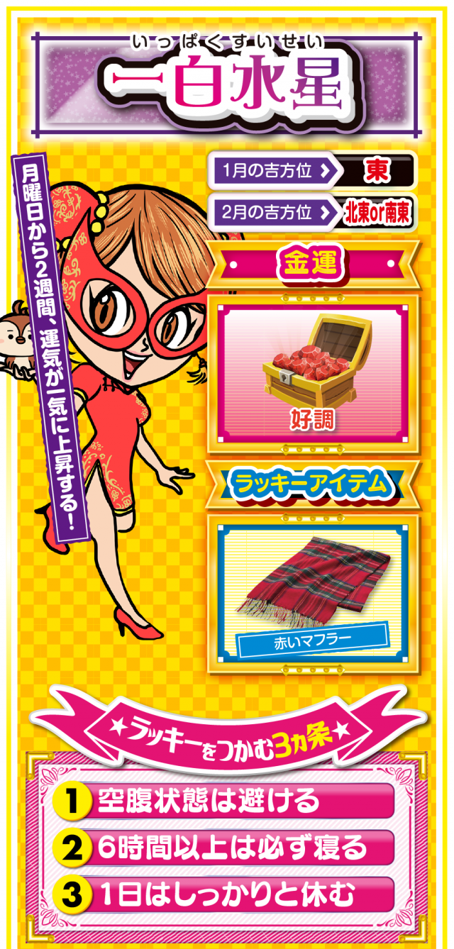 一白水星占い結果