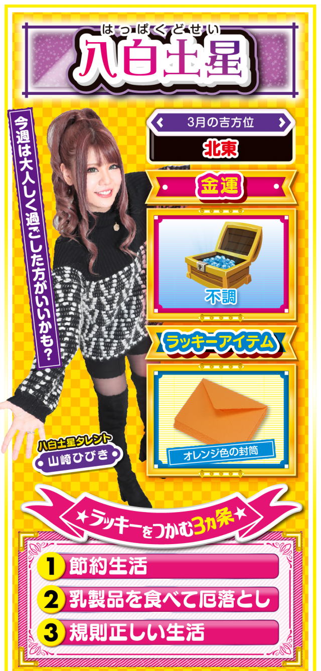 八白土星占い結果