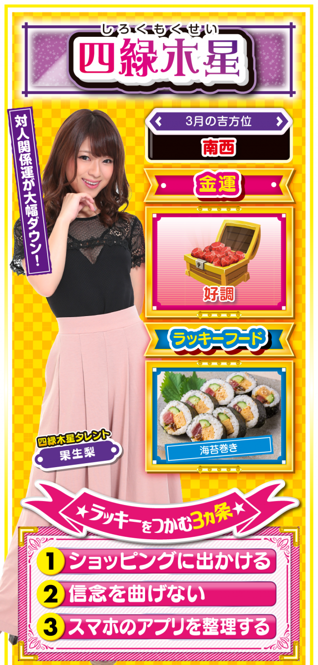 四緑木星占い結果