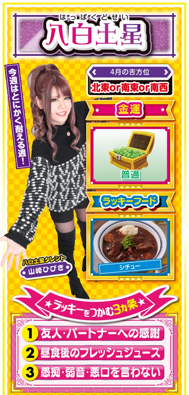 八白土星占い結果