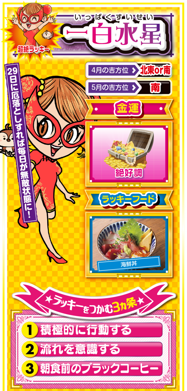 一白水星占い結果