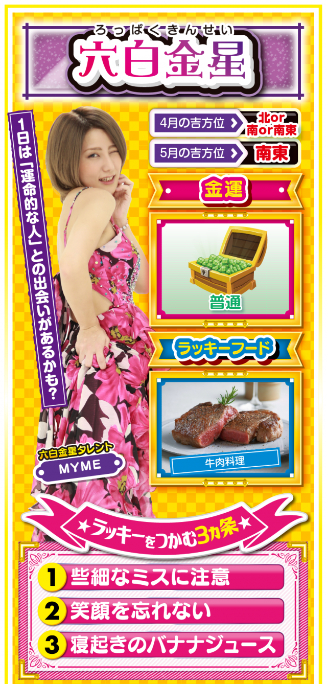 六白金星占い結果