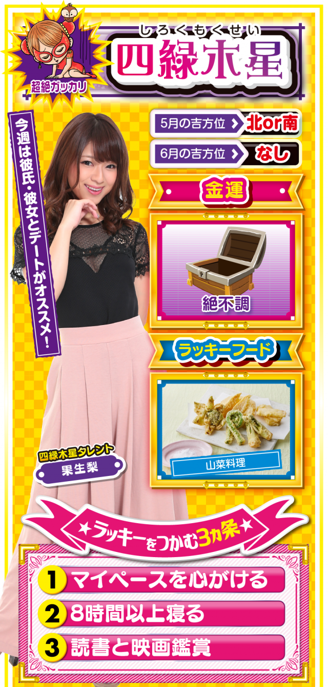 四緑木星占い結果