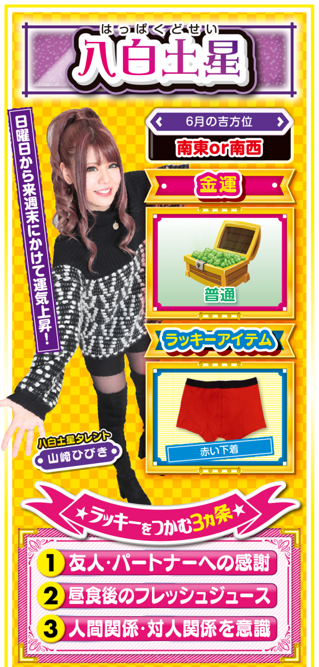 八白土星占い結果