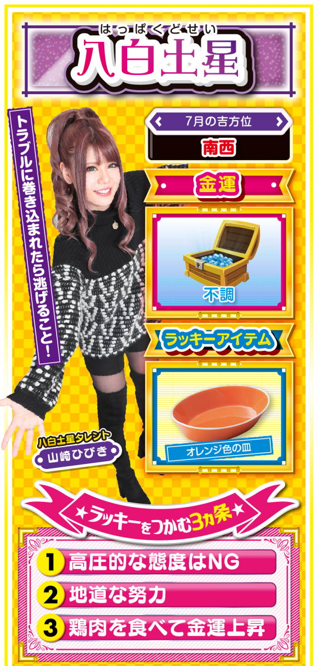 八白土星占い結果