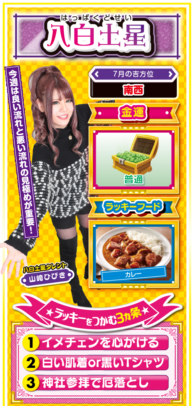 八白土星占い結果