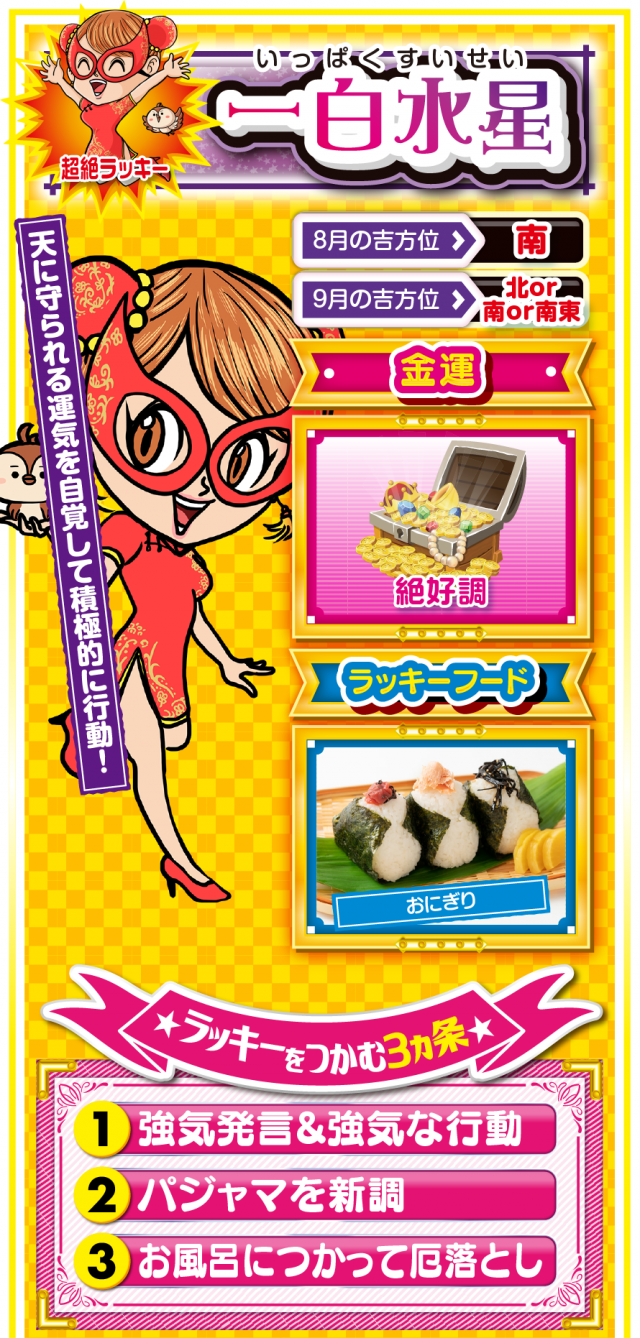 一白水星占い結果