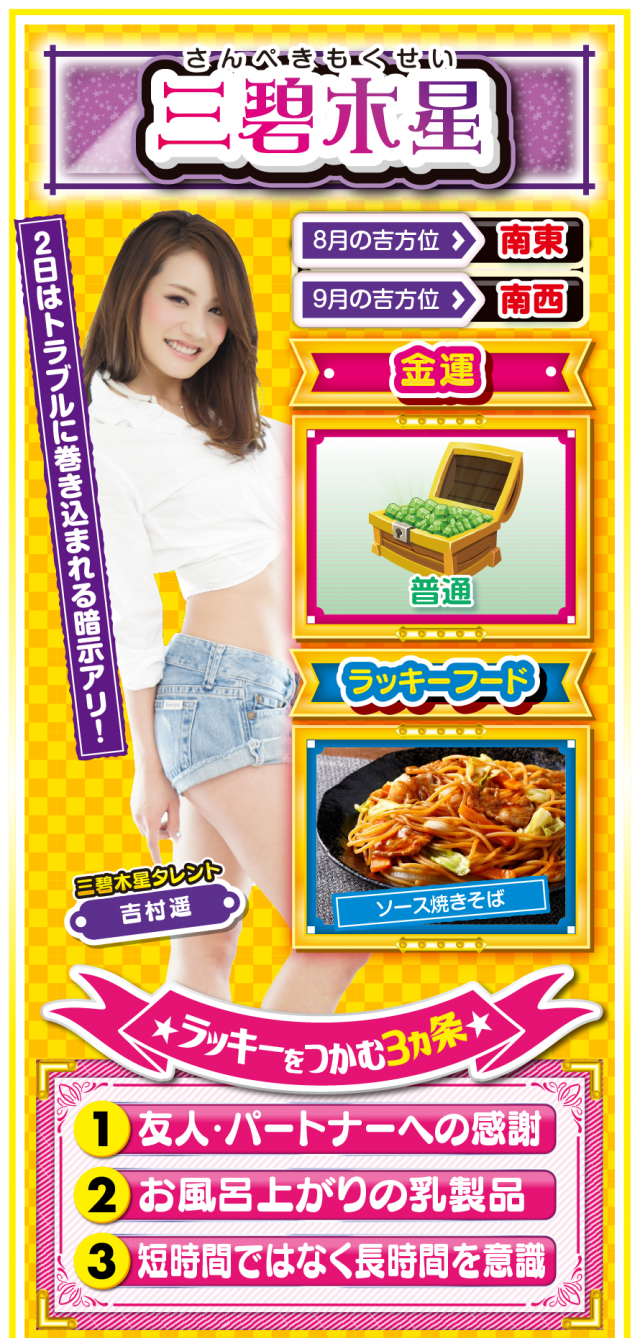 三碧木星占い結果