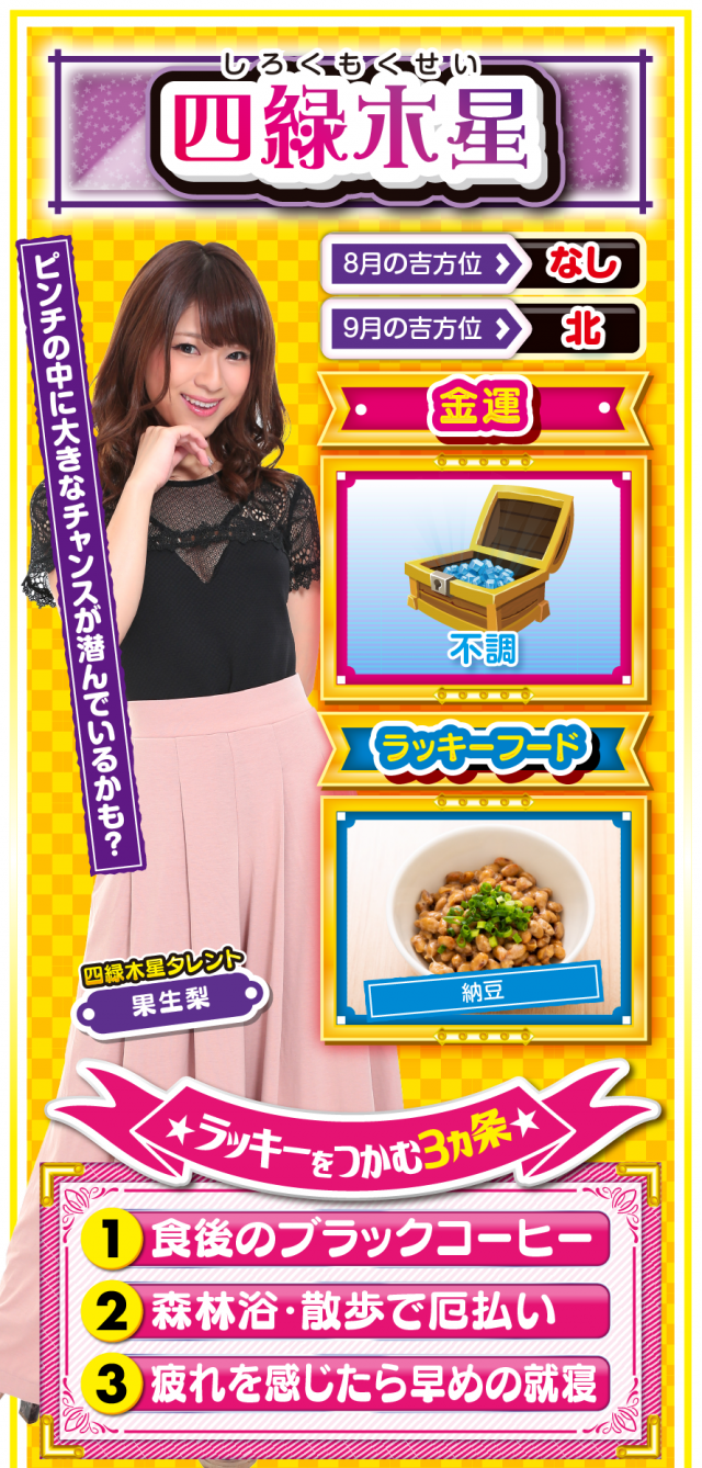 四緑木星占い結果