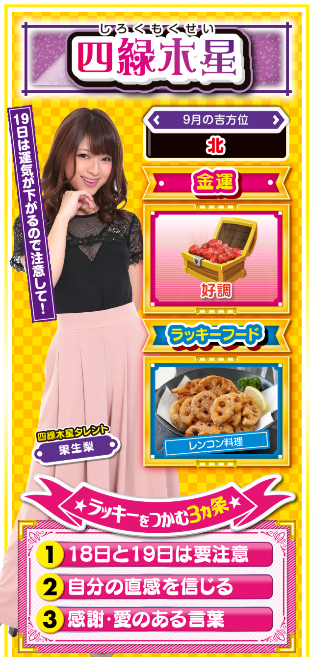 四緑木星占い結果