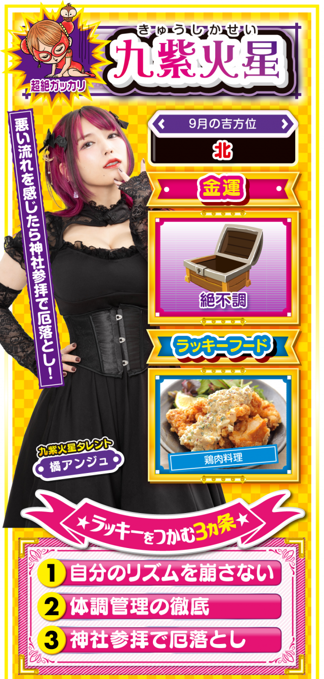 九紫火星占い結果