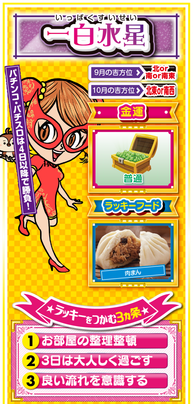 一白水星占い結果