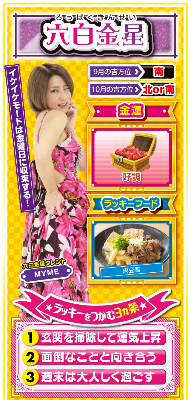 六白金星占い結果