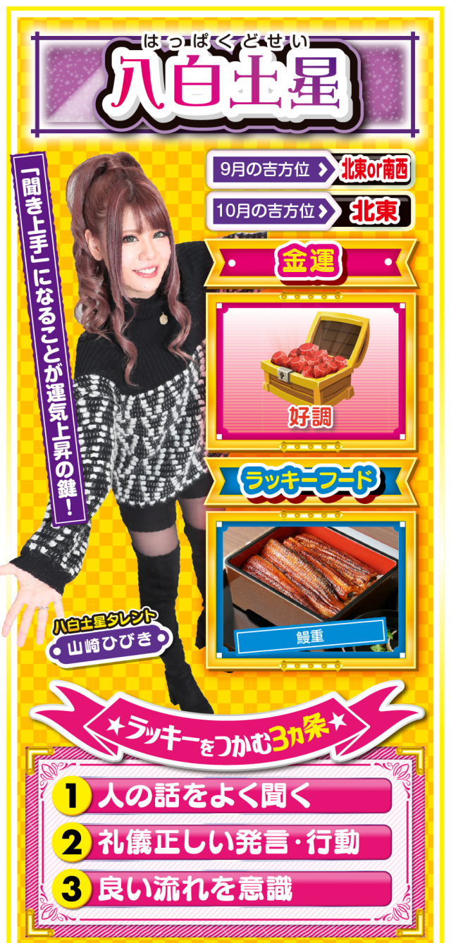 八白土星占い結果