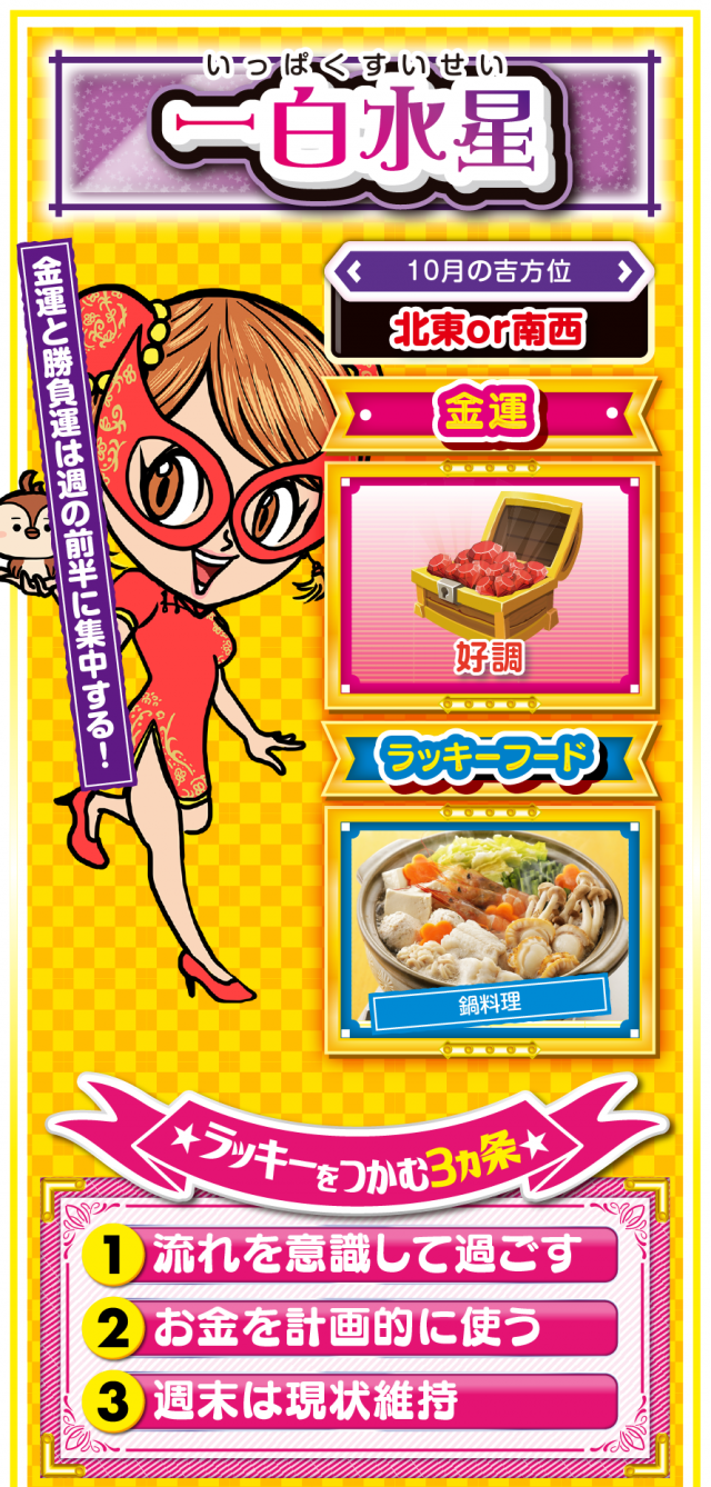 一白水星占い結果