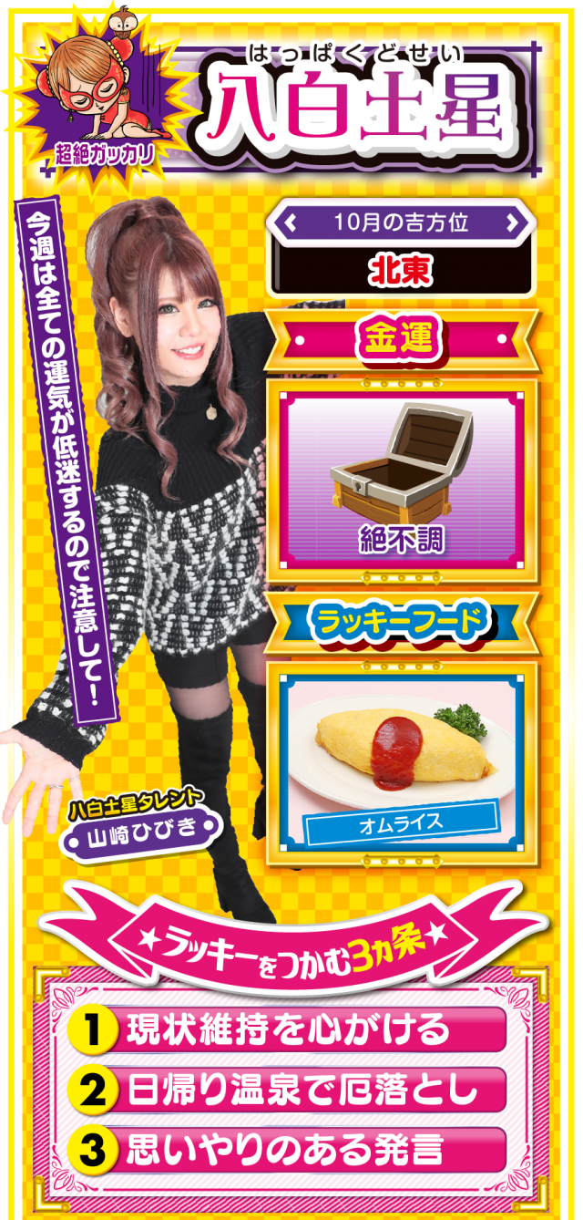 八白土星占い結果