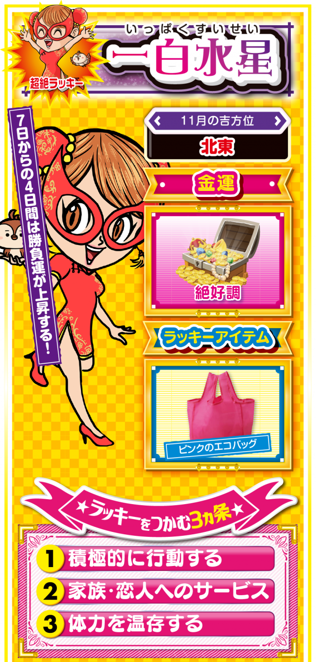 一白水星占い結果