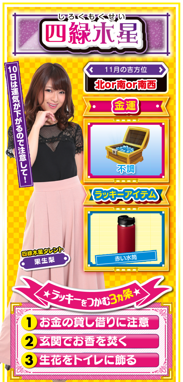 四緑木星占い結果