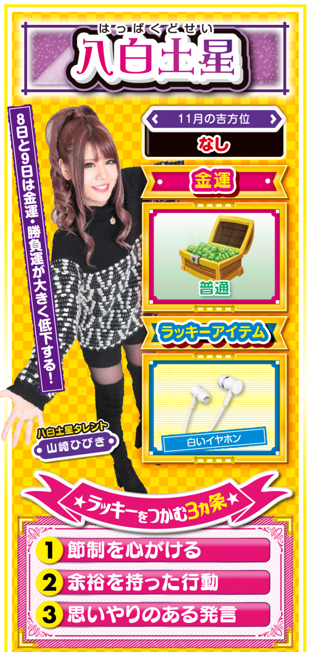 八白土星占い結果