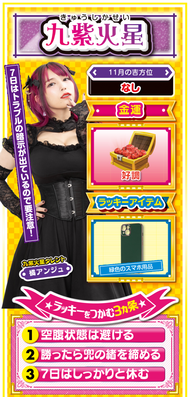 九紫火星占い結果