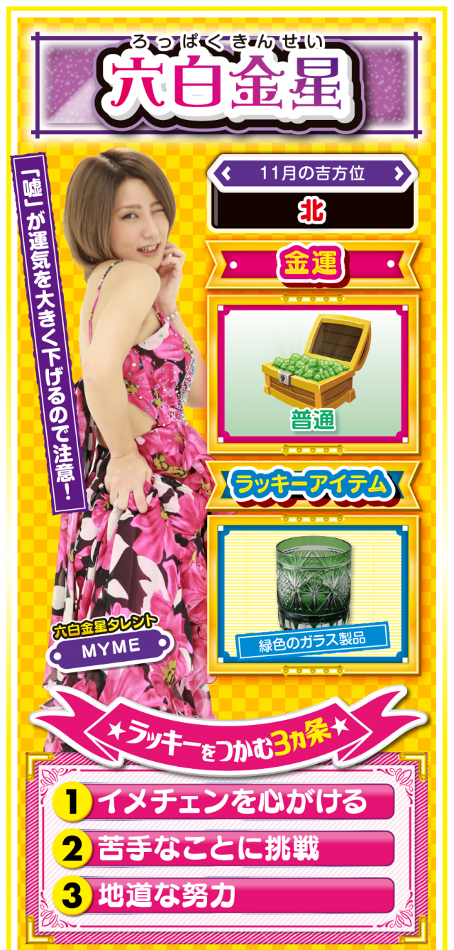 六白金星占い結果