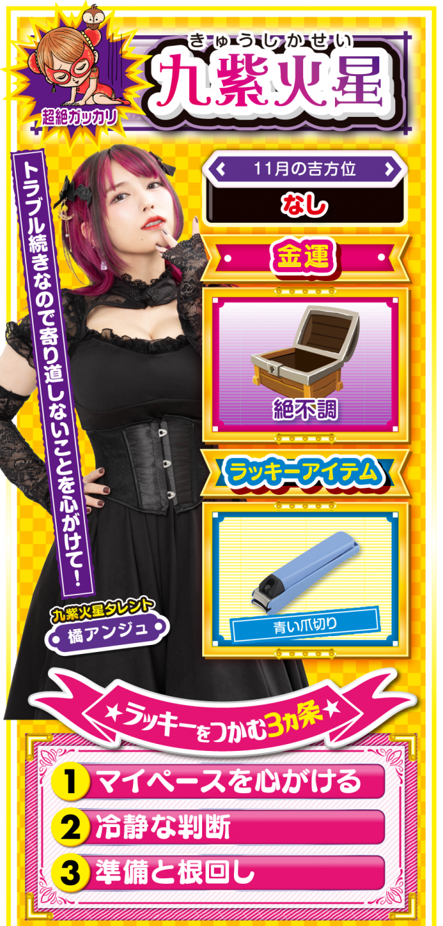 九紫火星占い結果