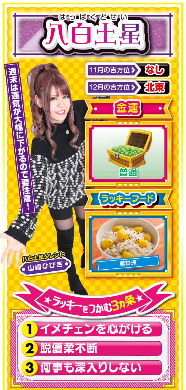 八白土星占い結果