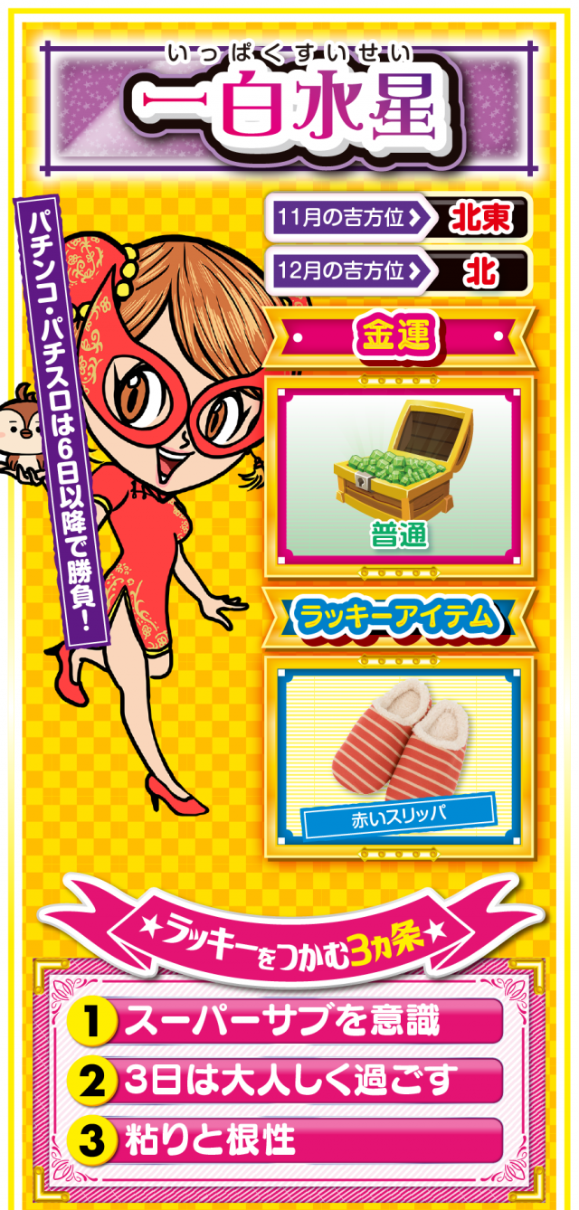 一白水星占い結果