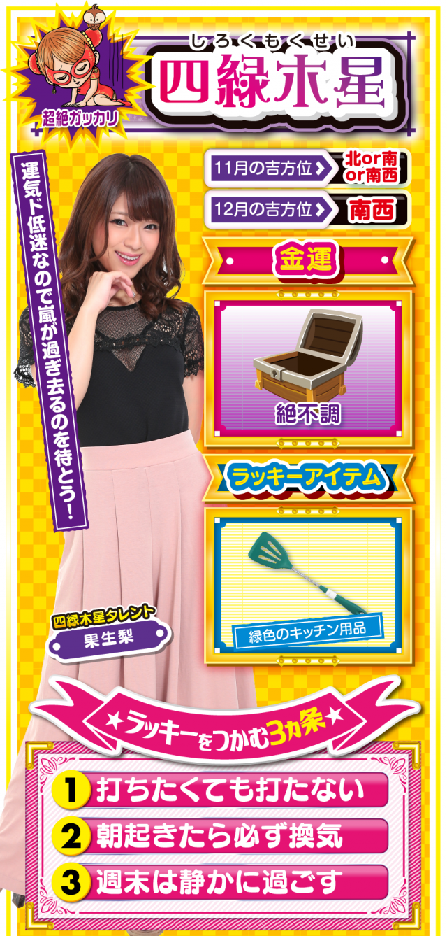 四緑木星占い結果