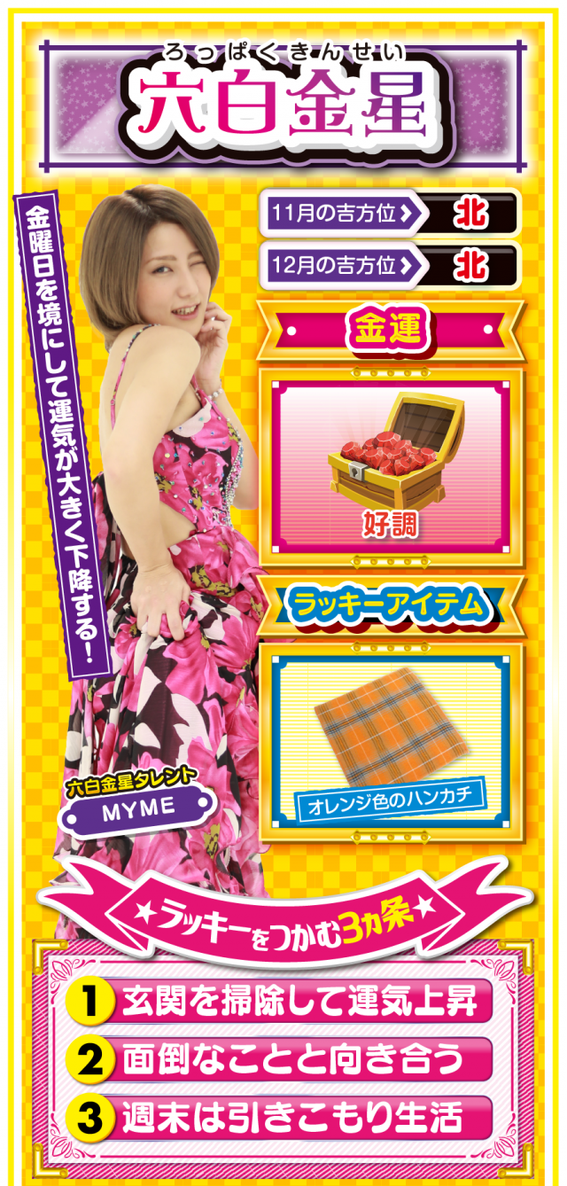 六白金星占い結果