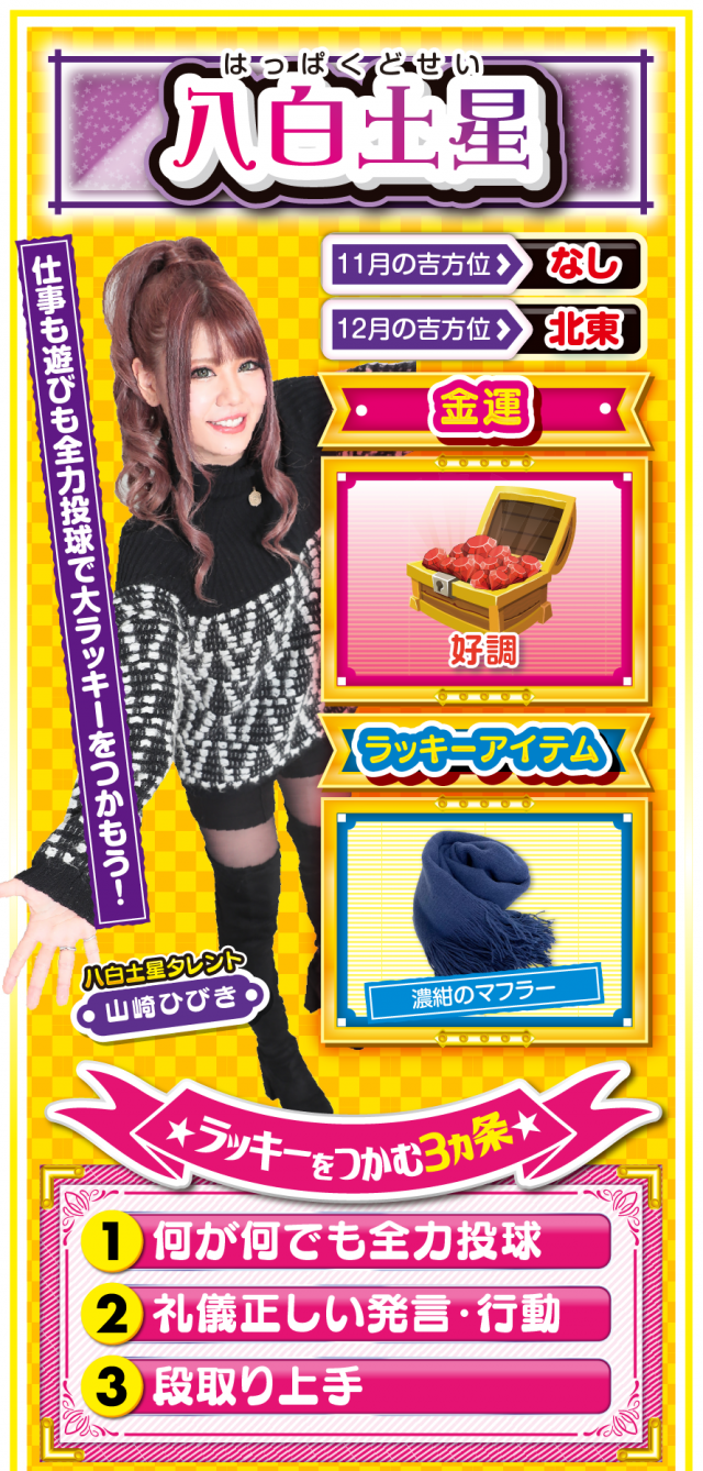 八白土星占い結果