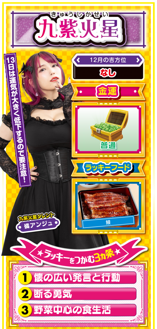 九紫火星占い結果